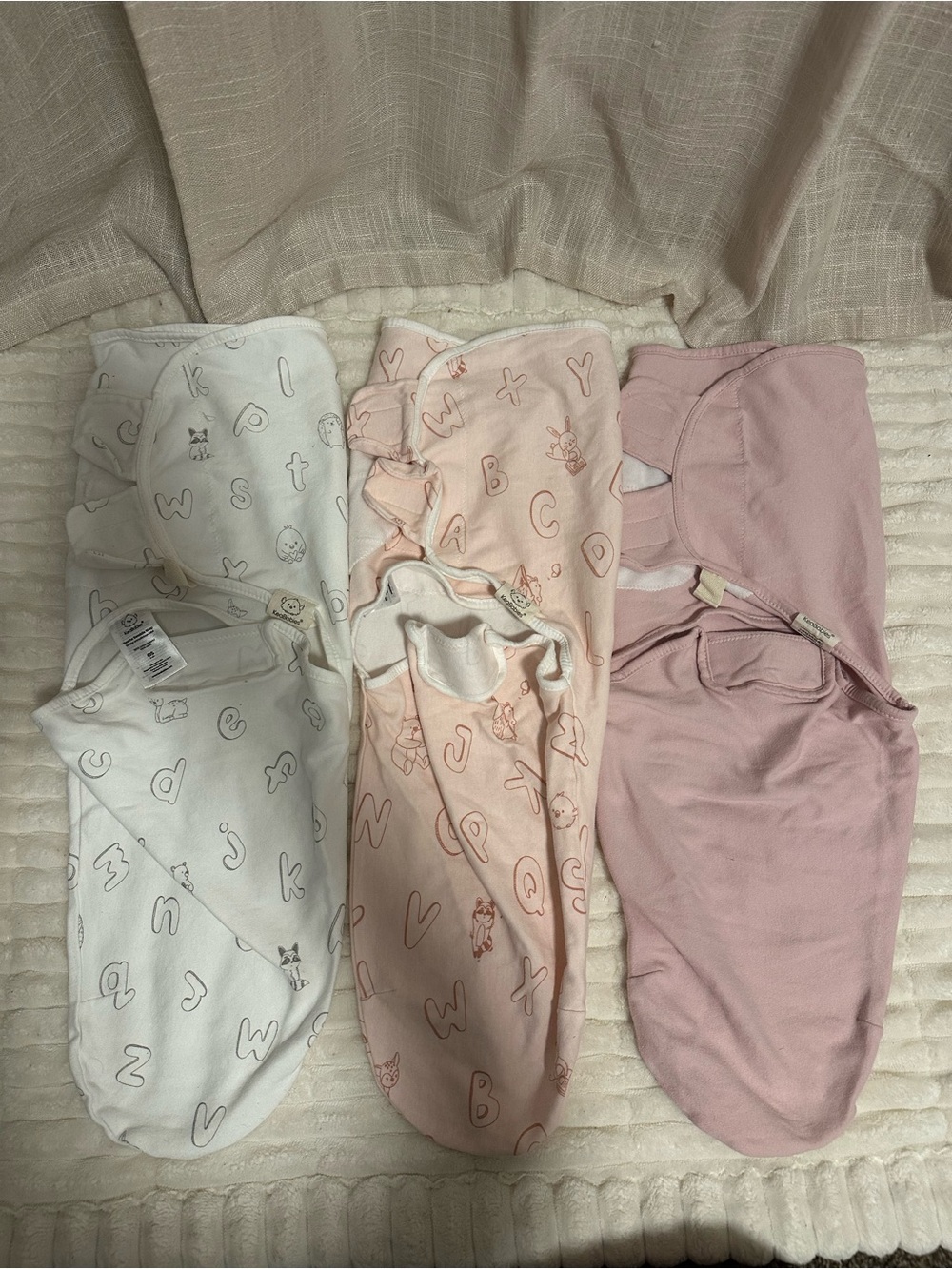 KeaBabies 3 Pack Baby Swaddle Set